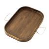 HeMu-Bamboo Dried Fruit Plate Tray, Simple Mobile Small Tea Table, Modern Coffee Corner Table