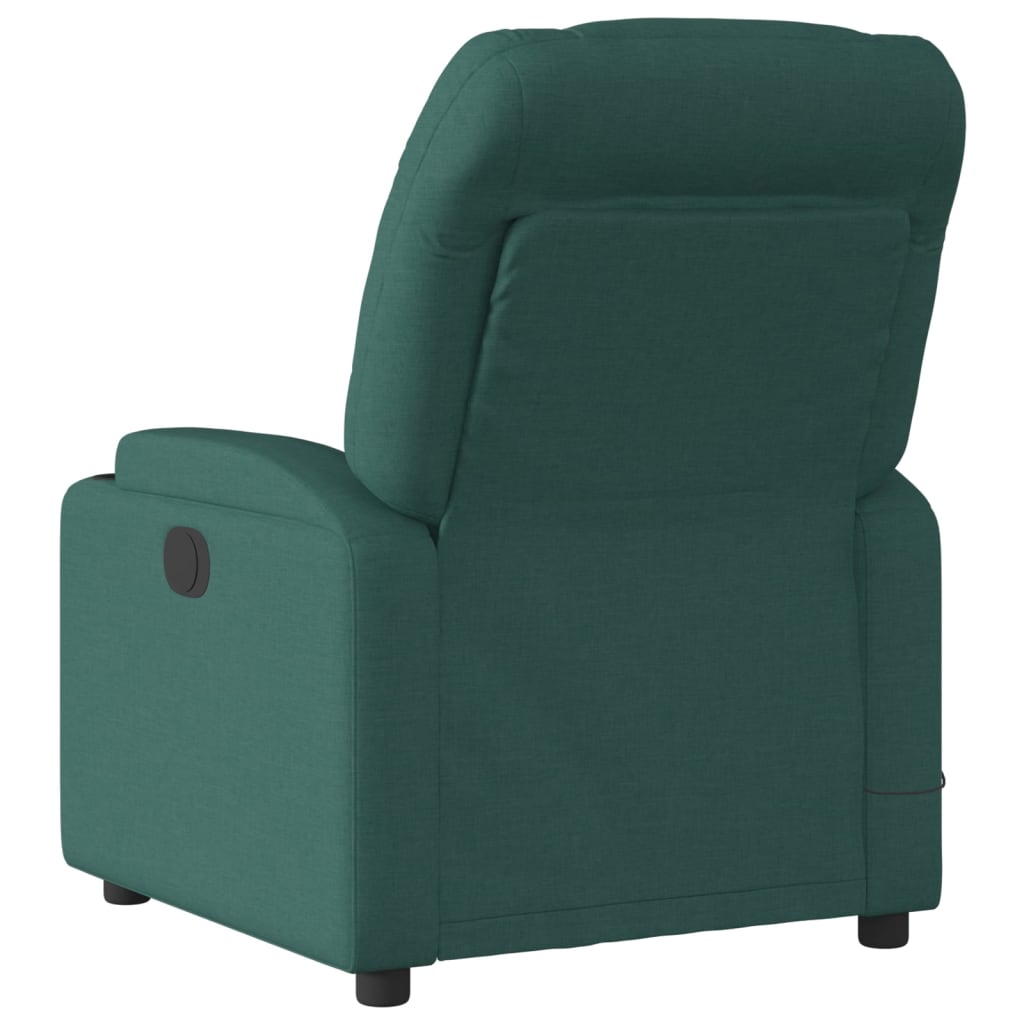 Massage Relax Chair Dark Green Fabric