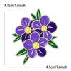 Mode High-End 3-Blatt-Blumenbroschen für Damen Unisex Emaille Pflanzen Pins Büro Party Schmuck Zubehör Freund Geschenke