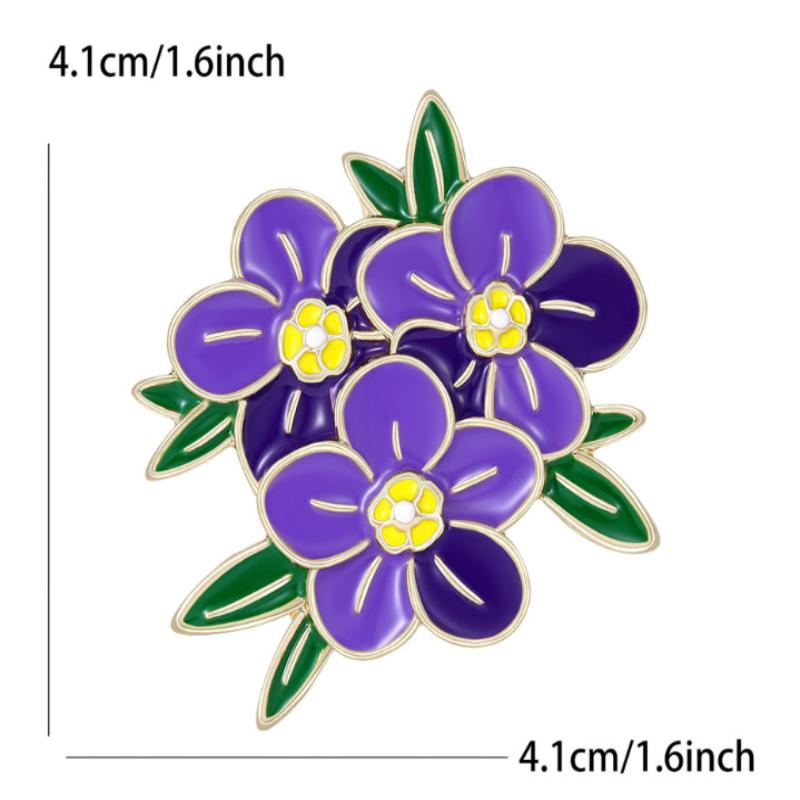 

Fashion Leaf Flower Brooches For Women Unisex Enamel Plant Pins Office Party Jewelry Accessories Friend Gifts