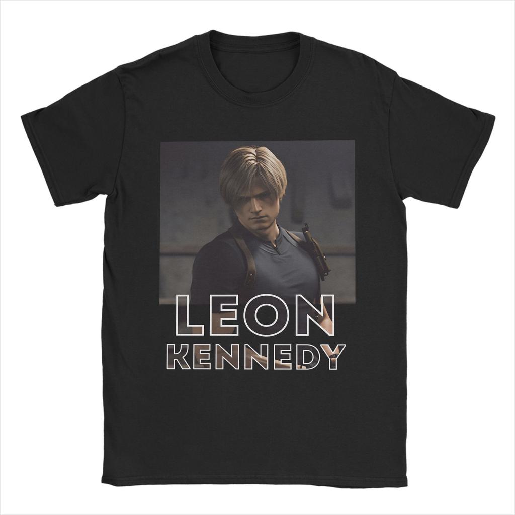 Leon Kennedy RE9 Cotton T Shirt For Adult Summer Y2K Basic T Shirts Comfortable Hip Hop Tee Shirt Oversize Loose Tops