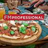 FMprofessional Plaque à pizza rectangulaire 60 x 40 cm, idéale pour pizza, plaque de cuisson résistante à la chaleur