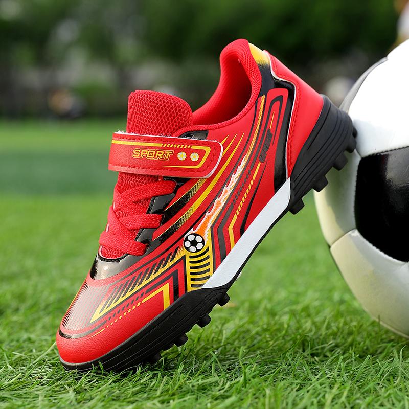 Childrens Football Shoes Speciality TF Anti Slip Wear-resistant Snug Artificial Grass Outdoor Training Recreation Soccer Shoes