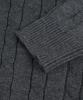 ORIGINALDAY Oversized Round Cable Knit Charcoal