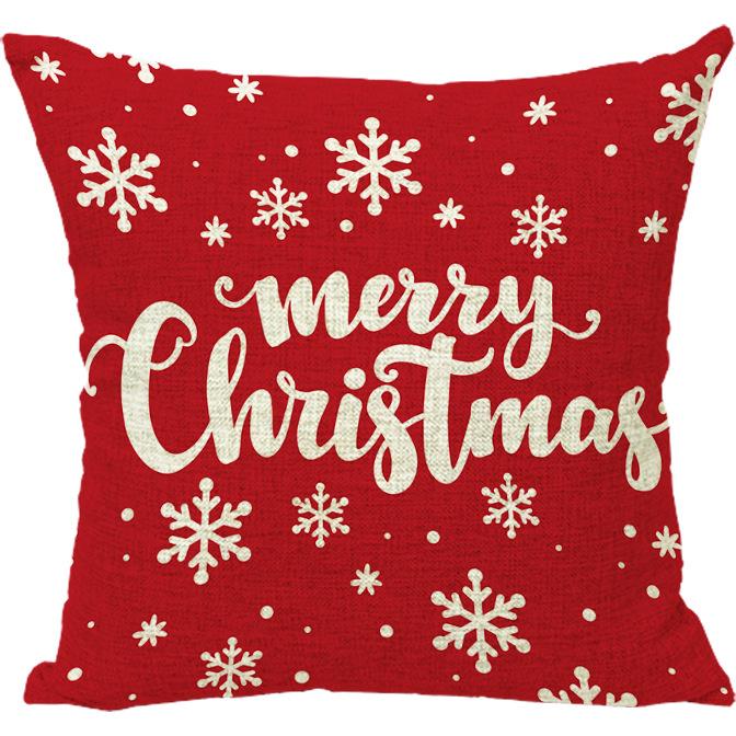 Vánoční povlak na polštář Červený povlak na polštář na pohovku Polštář Povlečení Polštář Polštář u postele