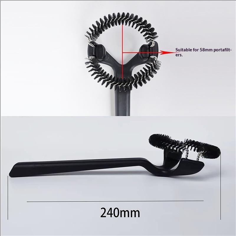Coffee Machine Brush Cleaner Removable Coffee Maker Espresso Group Head Cleaning Round Brushes Cleaning Tool