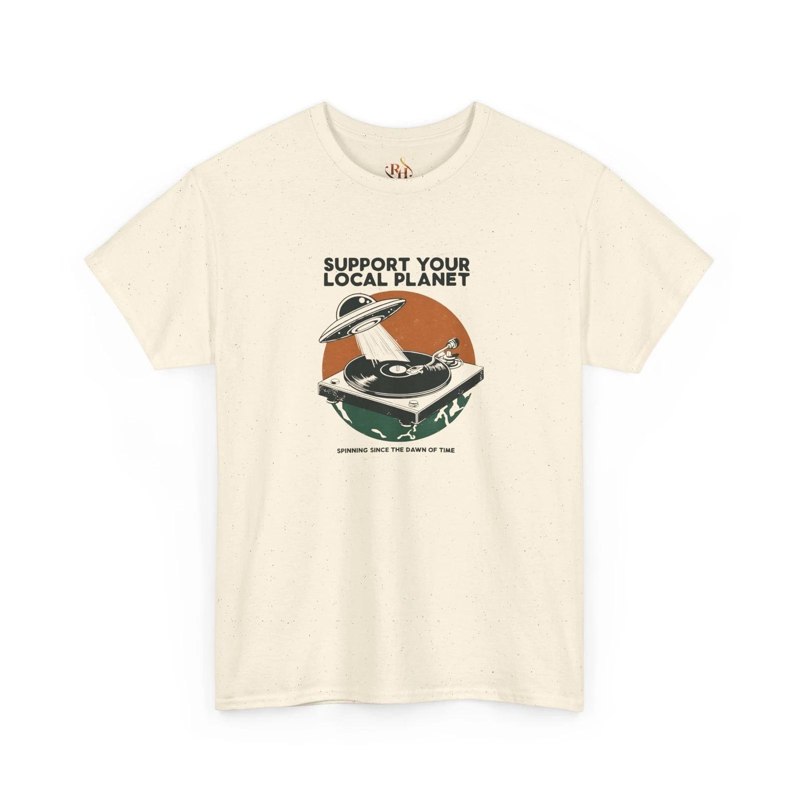 

Retro Activist Unisex Tee, Rock Vintage Eco-Friendly T-Shirt Casual Wear Earth XL