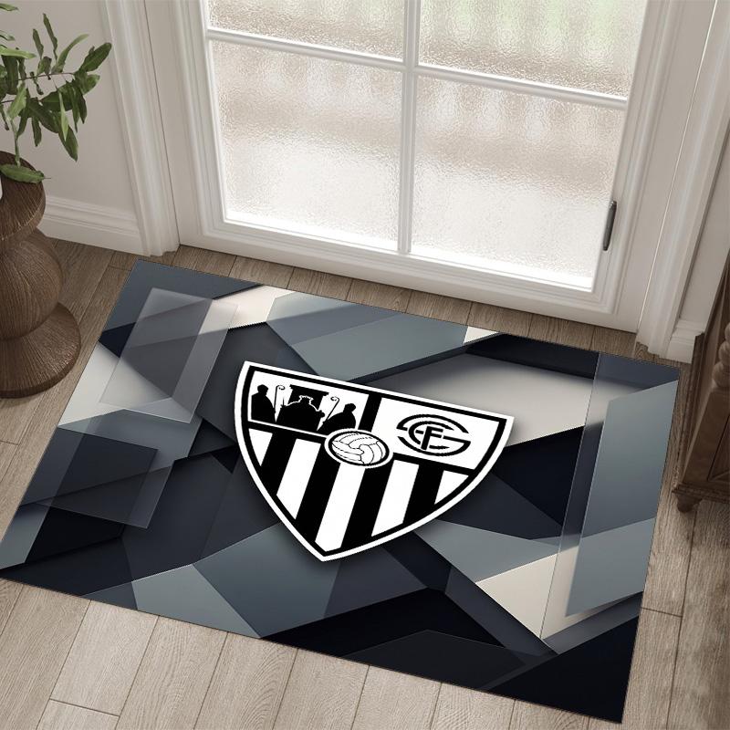 Tappeto in Velluto di Cristallo Design Sevilla FC Accogliente Non?Tappeto Stampato Antiscivolo per Camera da Letto Soggiorno Ingresso