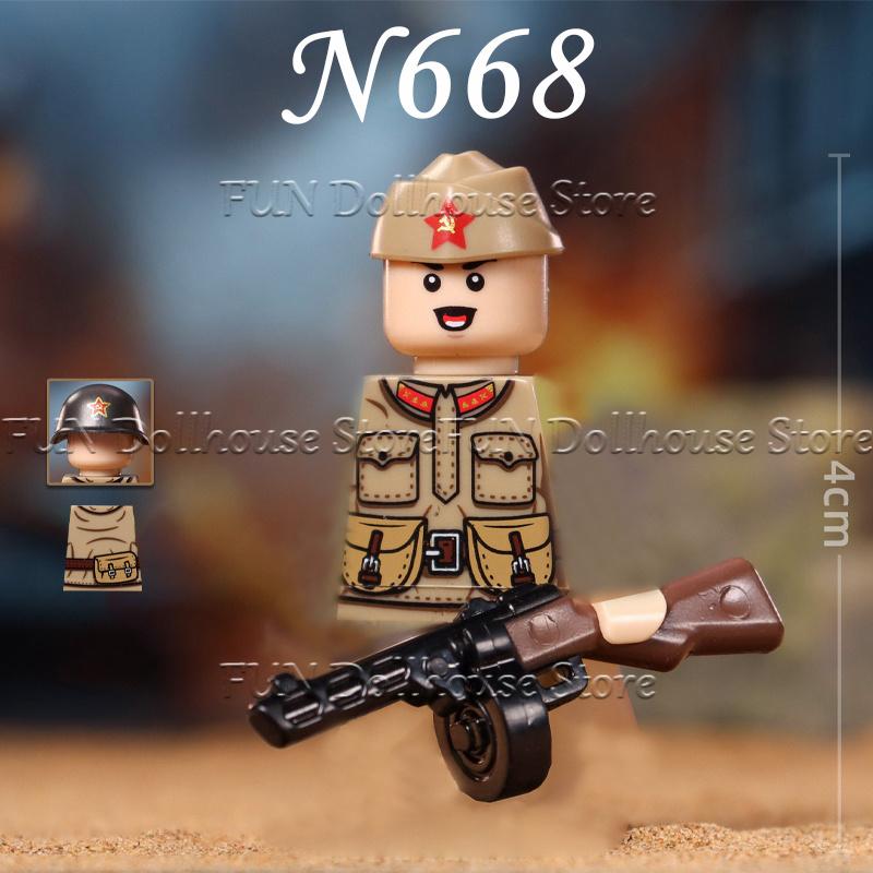 Moc First-Class Second-World-War Army-Inspired Army High-Standard Soviet Military Miniature-Figureure Figure-Modelure High-Standard Construction-Set