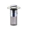 Stainless -Up Sink Strainer, Push-Type Filter with Odor Trap for Kitchen and Bathroom Sink