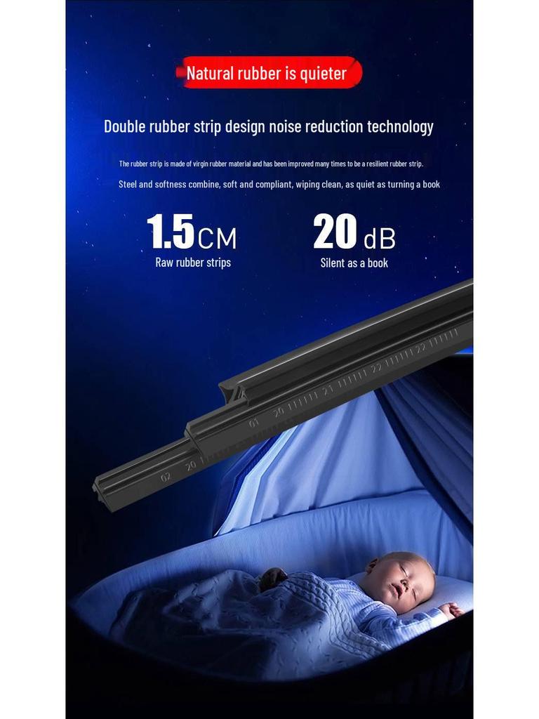 2019 Geometry A Double-Layer Rubber Wiper Blades: 21" Original & 22" PRO Silent Boneless Brush Strips