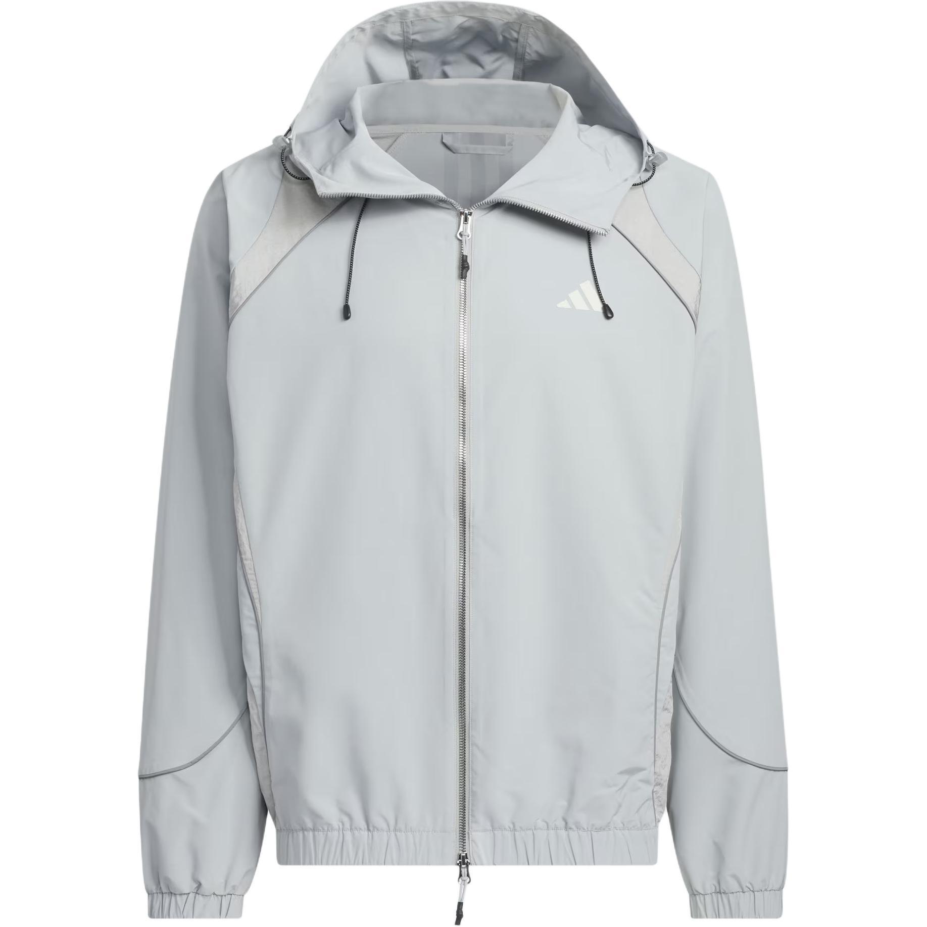adidas FUSTL WOVEN logo Jacket Asia Sizing Grey Men s JI8736 XXL