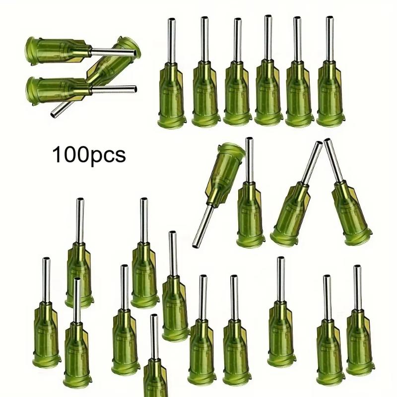 Luer Lock Blunt Dispensing Needles 14 Ga 1/2 Inch 30/100 Pcs Set for Epoxy Resin Craft Jewelry Making Projects