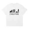 2026 Evolution Themed Humor Print Men's TShirt Clothing Oversized Humorous Graphic Tee Shirts for Women T