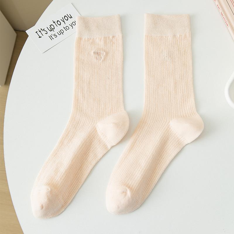 

Женские летние тонкие носки-гольфы с бантом в милом балетном стиле, впитывающие пот, дышащие, сетчатые 1 pair розовый