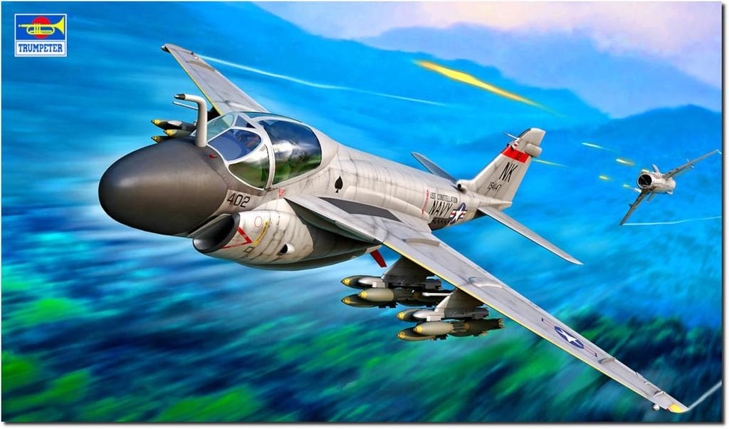 Trumpeter Intruder Plastic Model 01640 1/72 A-6A