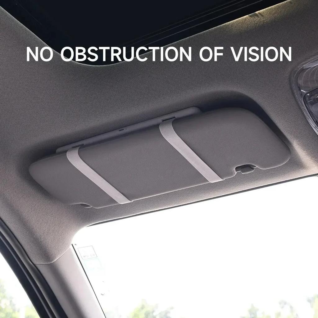 HD Car Makeup Mirror with LED Ultra ThinThree Light Modes Adjustment Rechargeable Car Interior Rear Vanity Mirror Car Interior
