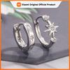 925 Sterling Silver Vintage Earrings For Women Trendy Simple Geometric Stars Earring Jewelry Prevent Allergy Party Accessories