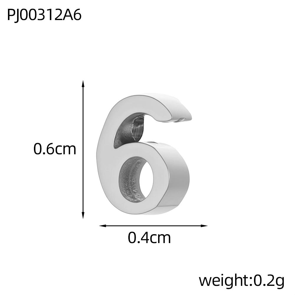 CARLIDANA Hot Sale Anniversary Stainless Steel Jewelry Creative Gold Color Silver Arabian Numbers Pendant Necklace Gifts Women