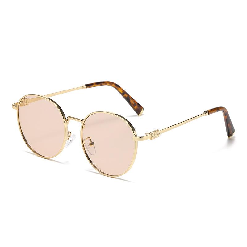 New Fashionable Round-Frame UV400 Sunglasses Premium UV-Protective Sunglasses for Men and Women Street Style Trends