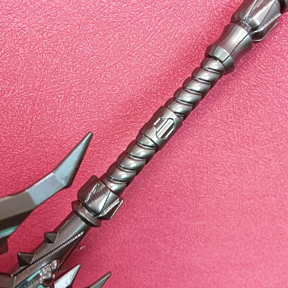 Metal Shadowmourne Katana Axe Sword Anime World Warcraft Ninja Knife Blade Real Size Japanese Samurai Sabre Toy 7inch of Kid Friendly Entertaining Fun