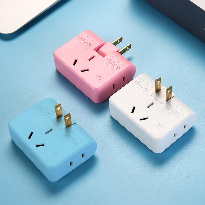 

180° Rotating Dual 2-Pin 2-Hole Plug Converter