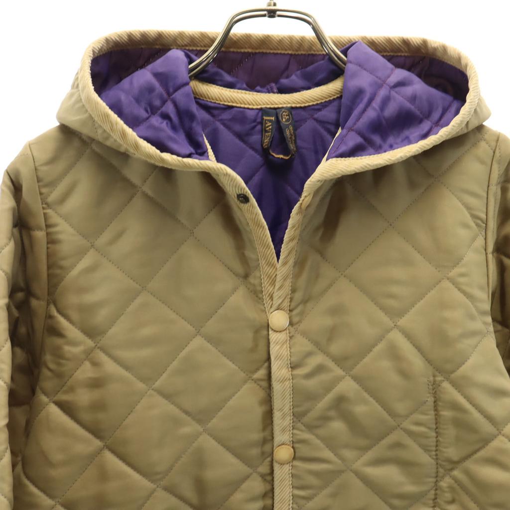 LAVENHAM Made In England Quilted Jacket 36 Beige Women Used