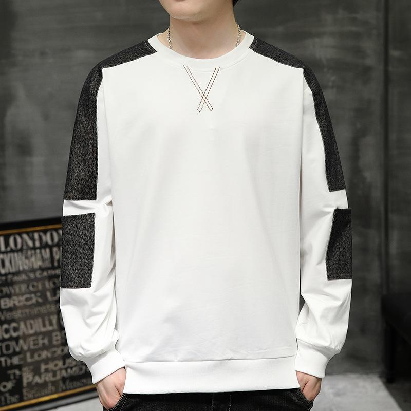 Long Sleeve T-Shirt Men's Crew Neck Sweater Spring and Autumn New Inner Bottom Shirt Teen Student Autumn Top