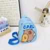 Cartoon Capybara Fun Kids Shoulder Bags Printed Animal Nylon Play Daily Use