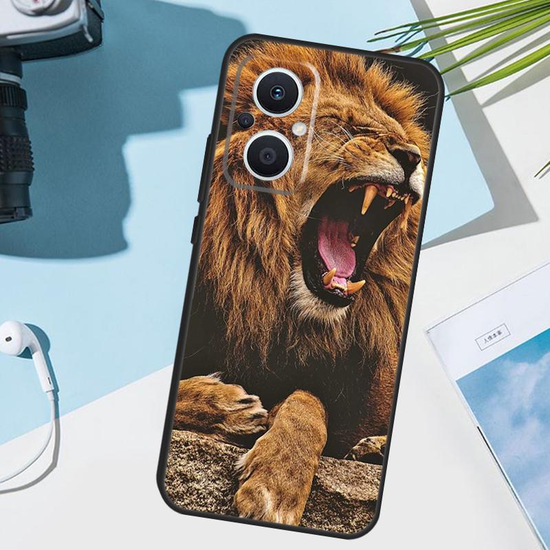 Roaring Lion Cover For OPPO Reno 12 F 13F 14F 11F 10 11 13 14 Pro 7 8 Lite OPPO Find X9 X5 X6 X8 Pro Case