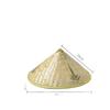 Bamboo Weaving Large Brim Straw Hat: Sunshade and Rainproof for Men and Women, Ideal for Travel, Farming, and Dance Props.