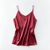 Summer Temperament Suspenders Camisole Women's Classic Tank Top Stylish V-neck Silky Satin Sleeveless Top