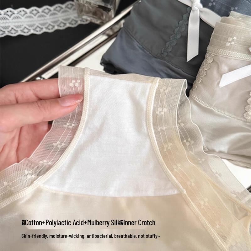 Women's Modal Seamless Lace Mesh Briefs