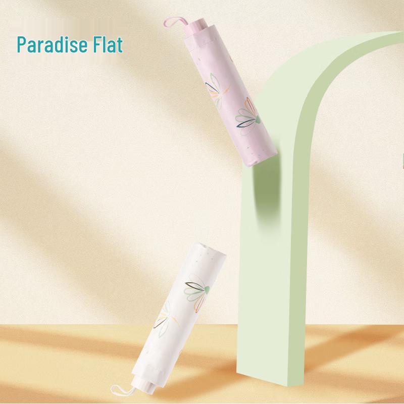 Paradise Lightweight Five-Fold Sun & Rain Umbrella