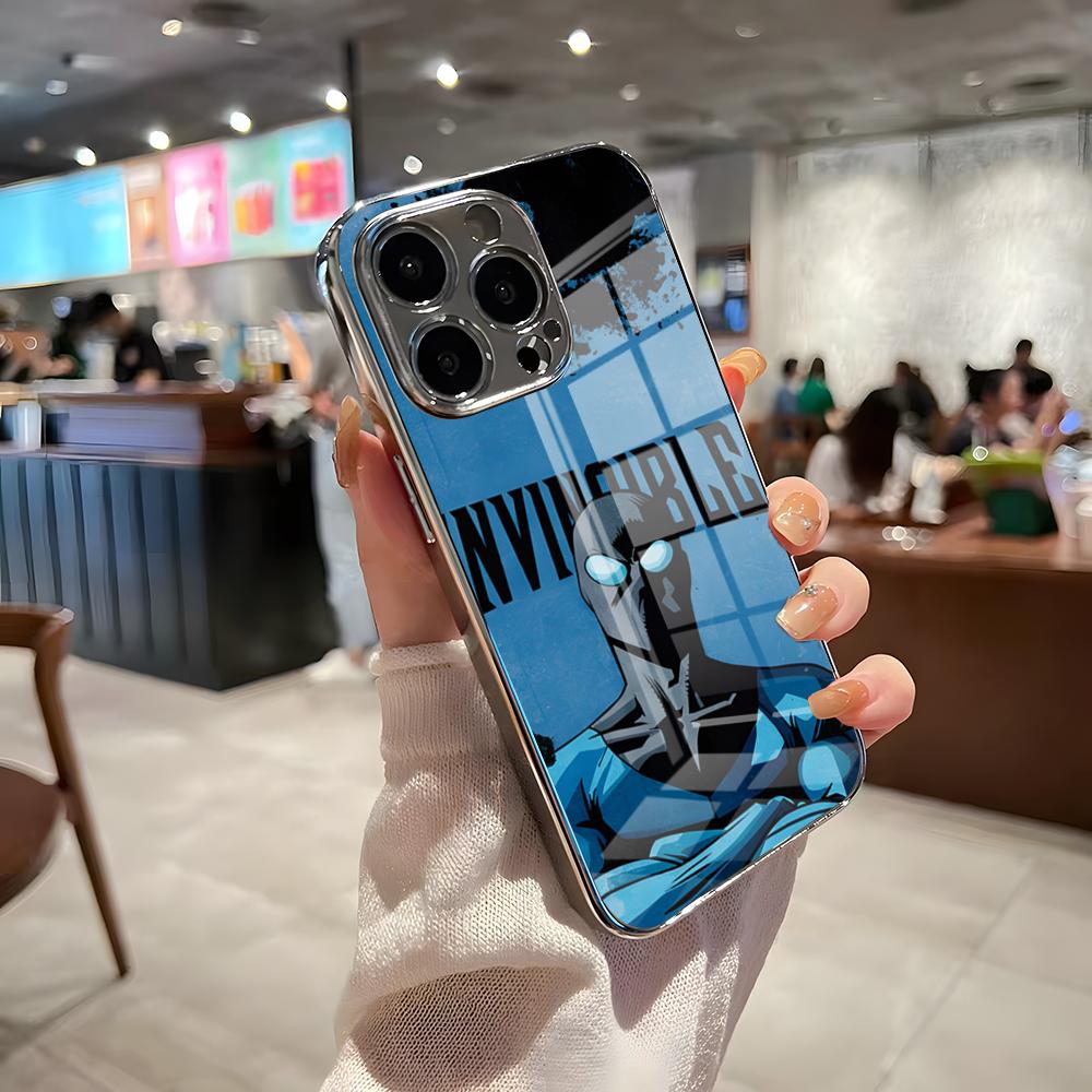 

Незламний мультяшний популярний чохол для телефону для IPhone 17 Pro Max 15 Pro 16 14 Plus 12 13 Mini 11 Pro Ударостійкий гальванізований скляний iPhone Air