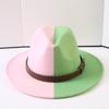 Popular European and American Classic Double-color Wide-brimmed Top Hat Men's and Women's Fashion OL Style Cowboy Hat Jazz Hat