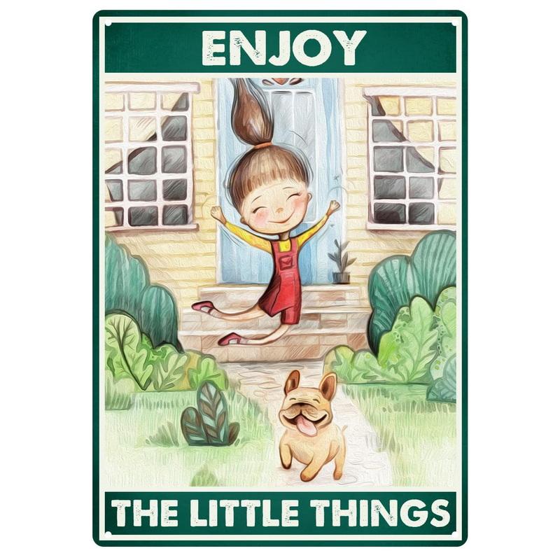 Metal Tin Signs It's A Good Day  Wall Art Vintage Tin Sign for Office Home Classroom Library Bedroom Wall Decor