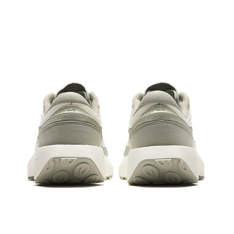 Anta Ice Sugar 4 Comfortable Versatile Non-Slip Wear-Resistant Low-Top Casual Shoes Men Sneaker White Gray Green 912428802-6