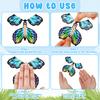 120 Pcs Flying Butterfly Toys Wind Up Flying Butterfly Card Surprise Gifts Butterfly Fairy Flying Toy In The Book Rubber Band