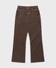 THEVINYLHOUSE Western Boots Cut Pants Brown
