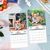 Kalendarz Ścienny 2026 Dzień Śniegu Corgi 12-miesięczny Kalendarz z Motywem Psa Corgi z Grubego Papieru do Dekoracji Domu i Biura Narzędzie do Zarządzania Czasem