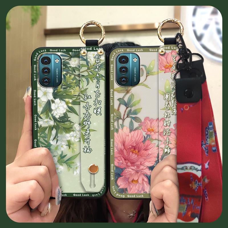 Phone Holder Silicone Phone Case For Nokia G11/G21 Protective Ring Fashion Soft Case Back Cover Durable Shockproof