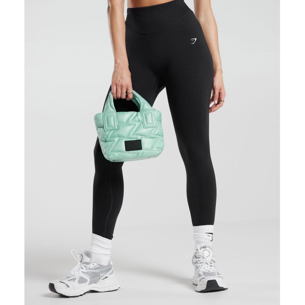 

GYMSHARK Quilted Mini Tote Frost Teal I2A6C TBGG