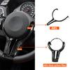 For BMW F87 F80 F82 F10 F12 F06 M2 M3 M4 M5 M6 Carbon Fiber Steering Wheel Trim