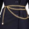 Metal Hip Chain With Vintage Lock Pendant For Unisex Body Jewelry