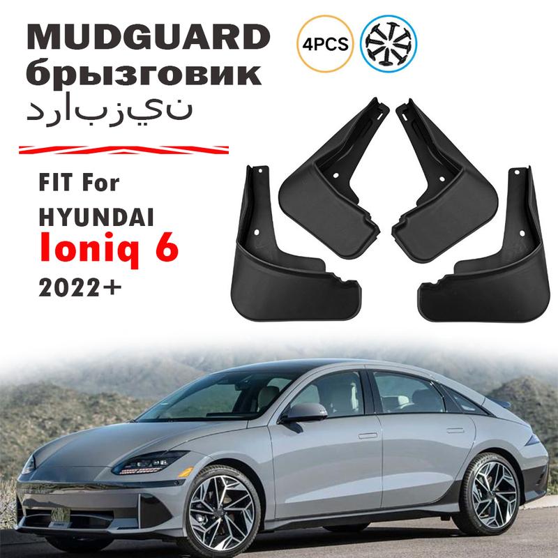4Pcs For Hyundai Ioniq 6 Splash Guards Mudguards Fenders Mudflaps Mud Flaps Mud Guards Front Rear Car Accessories 2024 2025