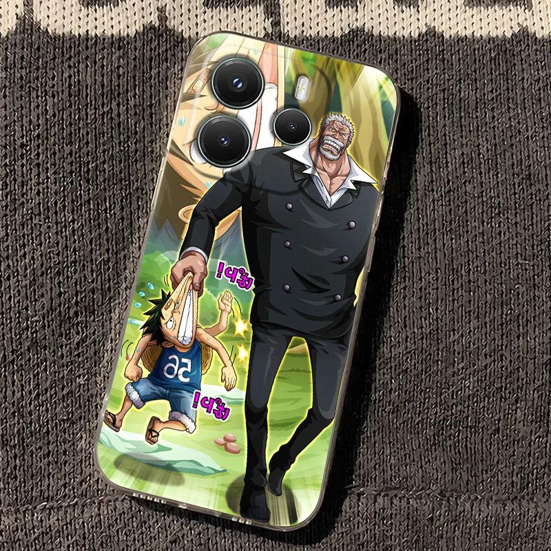 Straw Hat Luffy Case For Xiaomi Redmi Note 15 14 13 12 11 Pro Plus O-One Pieces Cover For Redmi 15C 15 14C 13C Clear Phone Cases