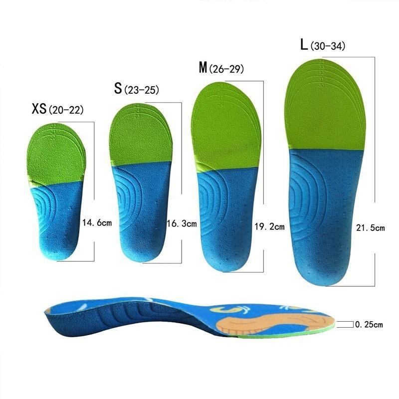 Детская ортопедическая стелька для коррекции плоскостопия, ортопедическая поддержка свода стопы, уход за ногами, мягкая дышащая XS