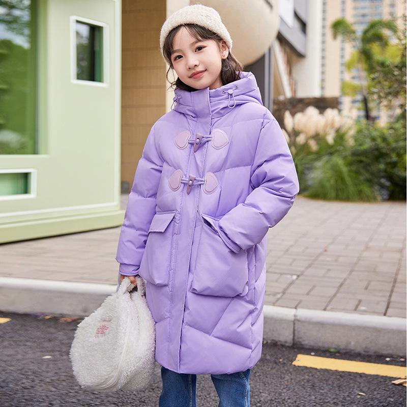 Children's Down Jacket Winter Girls' White Duck Down Thick Warm Coat