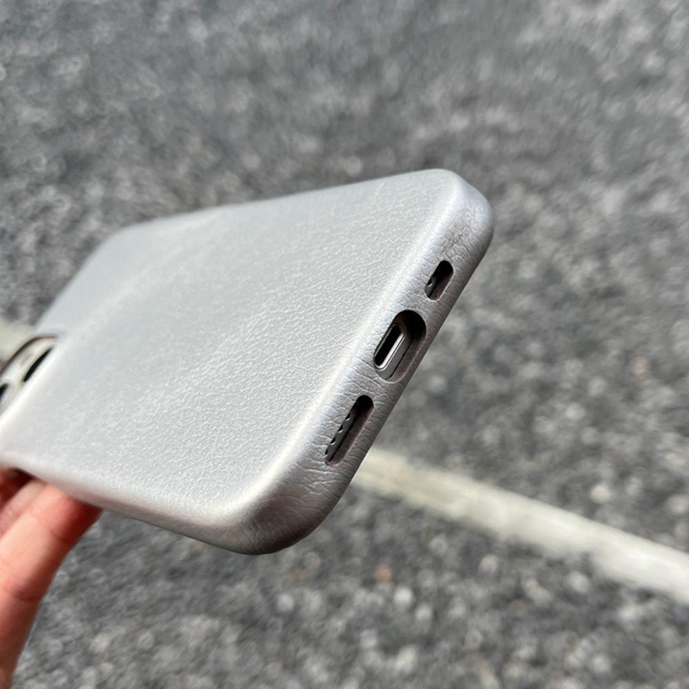 Ins Fashion Girls Pu Leather Case For Iphone 14 13 12 11 Pro Max 14 Plus Four Edges All -Inclusive Hard Phone Cover Shell